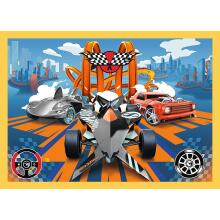 TREFL HOT WHEELS Puzzle 4 in 1 set