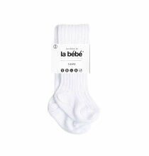 La Bebe™ Nursing Eco Organic Cotton Tights Art.155066 White Laste sukkpüksid on valmistatud keskkonnasõbralikust orgaanilisest puuvillast.