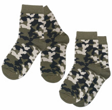 Weri Spezials Детские носки Military Khaki ART.WERI-2253 Комплект из двух пар высококачественных детских носков из хлопка