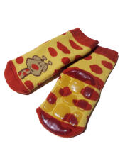 Weri Spezials Bērnu pretslīdes zeķes Giraffe Savannah ART.SW-0405 Augstas kvalitātes bērnu zeķes no kokvilnas ar pretslīdes pārklājumu