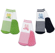 Weri Spezials Детские нескользящие носки Little Ant Pink ART.WERI-3794 Высококачественных детских носков из хлопка с нескользящим покрытием