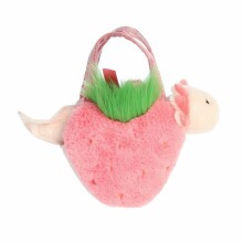 Fancy Pals pehme Aksolotl maasikakujulises kotis, 20 cm