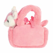 AURORA Fancy Pals Plush Fawn in a pink bag, 20 cm