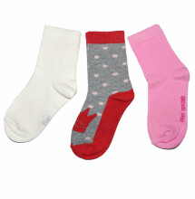 Weri Spezials Children's Socks Crown Grey ART.WERI-4581 Pack of three high quality children's cotton socks