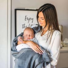 BabyOno Natural Bamboo Art.537/02 Stardust 2psc 120x120