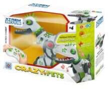 XTREM BOTS Crazy Pets interactive robot Dino punk