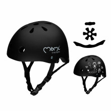 Momi Mimi Helmet Art.ROBI00062 Black Mat Sertificēta, regulējama ķivere bērniem  (47-58 cm)