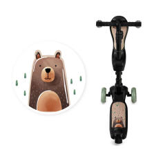 MoMi KIURU Art.HUBA00035 Black scooter