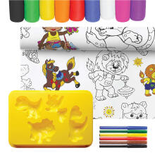 KidyBox Art.F-41004 woow WOOW Creative set 4 in 1 - DINO & ANIMALS