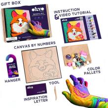 Moon Light Clay Fox Art.ETC20001 Creative set Modelling clay - 3D painting 29x29cm