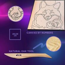 Moon Light Clay Fox Art.ETC20001 Creative set Modelling clay - 3D painting 29x29cm