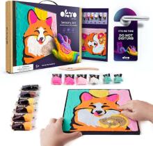 Moon Light Clay Fox Art.ETC20001 Creative set Modelling clay - 3D painting 29x29cm
