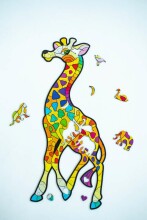 KIDS DO Wooden puzzle GIRAFFE Art.AP3113 Koka puzle Žirafe 62 gab