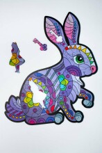 KIDS DO Wooden puzzle RABBITS Art.PAG5184 Puidust pusle 91 tk