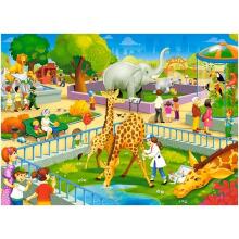 Ikonka Art.KX4582 CASTORLAND Puzzle 60el. Zoo Visit
