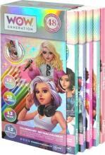 WOW GENERATION Art.WOW00044 a set of 48 colored pencils and a notebook