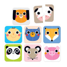 Banana Panda On-the-Go Puzzle Halves Faces Art.49105