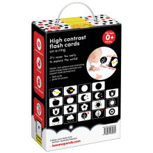 Banana Panda High Contrast Flash Cards on a Ring Art.03969 10psc
