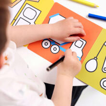 Banana Panda Looong Coloring Books - Ready to Color Vehicles Art.50154