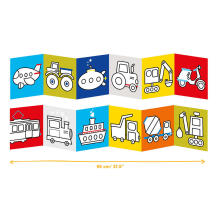 Banana Panda Looong Coloring Books - Ready to Color Vehicles Art.50154