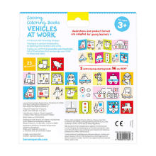 Banana Panda Looong Coloring Books Ready to Draw - Vehicles at Work Art.50156