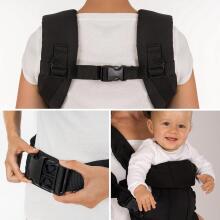 Fillikid Front Carrier Art.156837 Black Сумка переноска кенгуру 2 в 1 ( 3,6 до 15 кг)