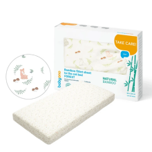 Babyono Bamboo Fitted Cot Bed Sheet Forest Art.749/01