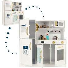 Ikonka Wooden Kitchen 80cm Led Art.KX4943_1
