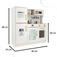 Ikonka Wooden Kitchen 80cm Led Art.KX4943_1
