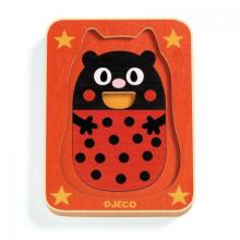Djeco Art.DJ01476 Wooden puzzle - 3 layers - Max & Co