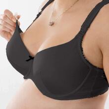 La bebe™ Nursing Bra Art.157120 Black Nursing Bra