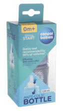 CANPOL BABIES EasyStart pretkoliku pudelīte, 120ml, GOLD, 35/239_blu