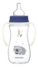 CANPOL BABIES Pretkoliku pudelīte EasyStart, 300ml, Sleepy Koala, 35/238_blu