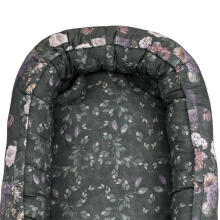 La bebe™ XXL Babynest Art.157279 Mystery of Flowers Гнездышко – кокон для новорожденных