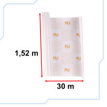 Ikonka Art.KX10157 Foil roll gloss white 1.52x30m