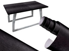 Ikonka Art.KX10163 Foil roll metallic brushed black 1,52x30m