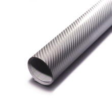 Ikonka Art.KX10187 Carbon 4D silver foil roll 1.52x30m 9086