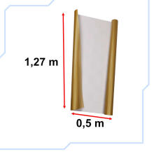 Ikonka Art.KX10267 Foil roll carbon 3D gold 1,27x28m