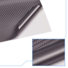 Ikonka Art.KX10273 Carbon 5D silver foil roll 1.52x18m