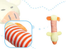 Ikonka Art.KX5767 Dog chew toy plush squeaky duck