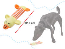 Ikonka Art.KX5767 Dog chew toy plush squeaky duck