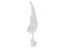 Ikonka Art.KX5714 Christmas gnome with beard white 47cm