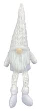 Ikonka Art.KX5714 Christmas gnome with beard white 47cm