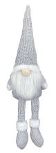 Ikonka Art.KX5714_1 Christmas gnome with beard grey 47cm