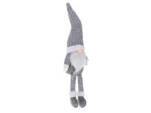 Ikonka Art.KX5714_1 Christmas gnome with beard grey 47cm