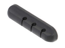 Ikonka Art.KX5693 Cable holder organiser 3 wire silicone black