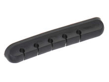 Ikonka Art.KX5693_1 Cable holder organiser 5 wires silicone black