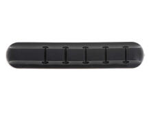 Ikonka Art.KX5693_1 Cable holder organiser 5 wires silicone black