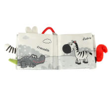 Ikonka Art.KX5640 Sensory book soft animal tails owl