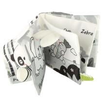 Ikonka Art.KX5640 Sensory book soft animal tails owl